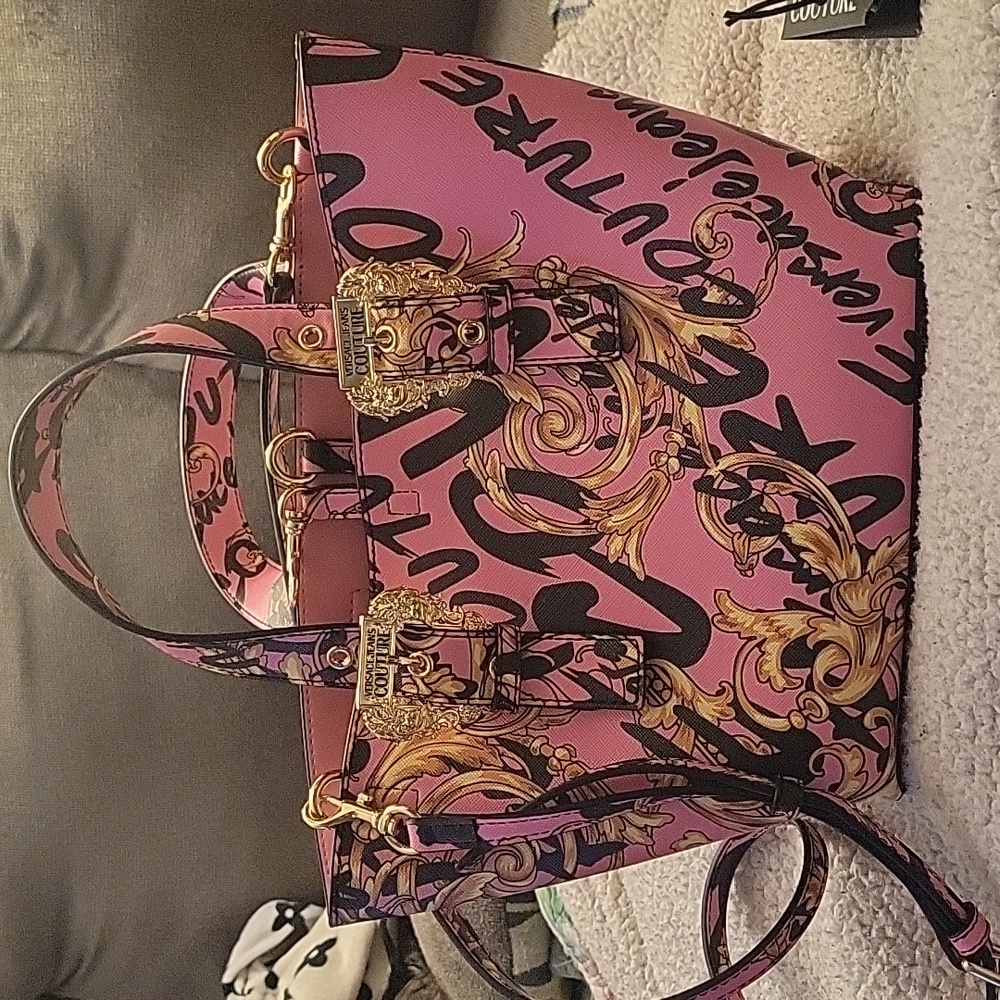 Versace leather tote bag